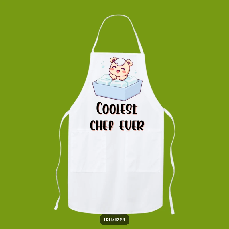 Funny Kitchen Apron: Bubbly Character's Cool Cooking Adventure for Hilarious Chef Gifts