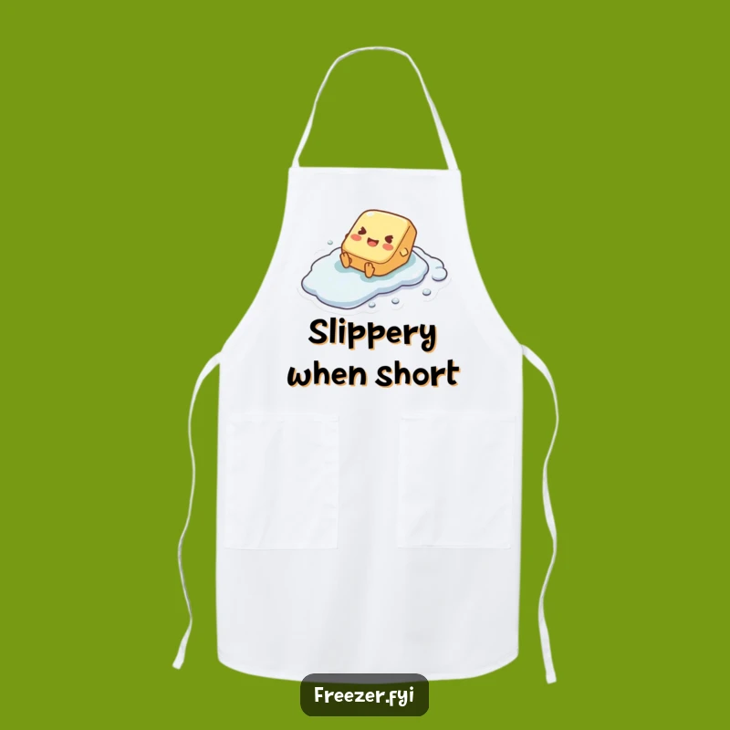 Funny Butter Pat Sliding Apron - Kitchen Frosty Protection with Humor Gift