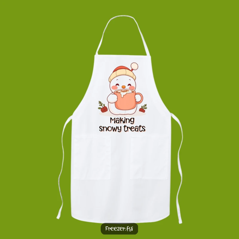 Funny Snowman Apron - Cook with Cozy Winter Style