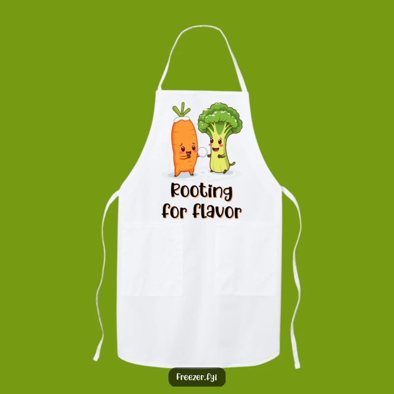 Funny Veggie Apron: Cook Up Laughs in a Snowball Fight