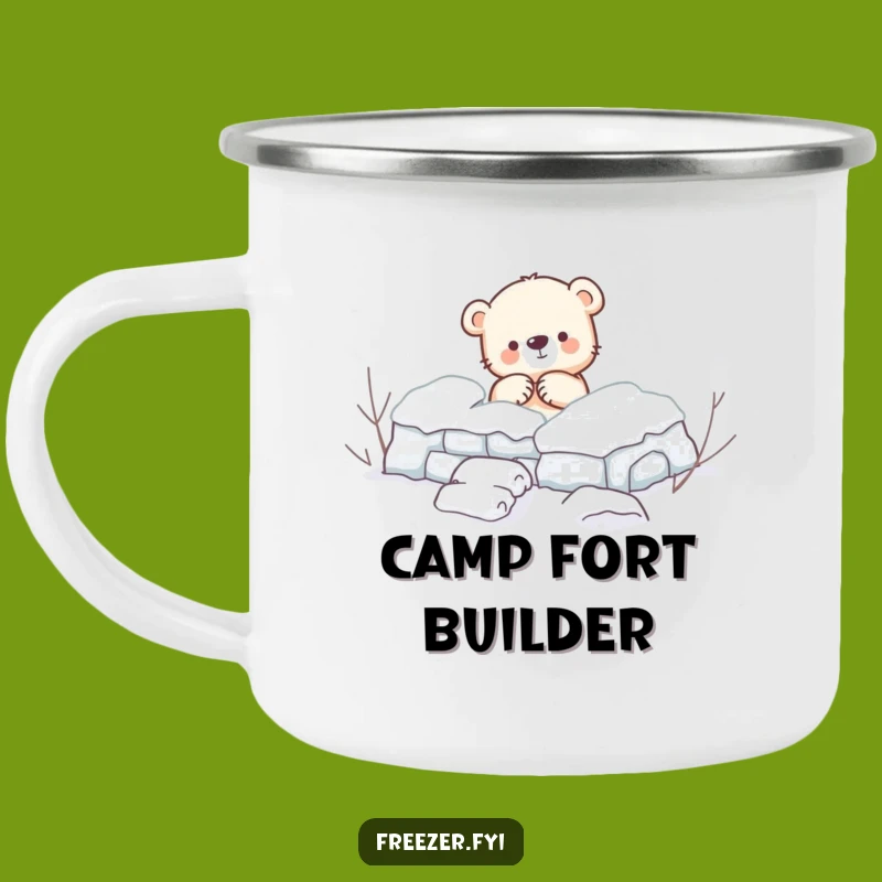 Funny Bear Camping Mug: Durable Cub Cup for Winter Outdoor Fun