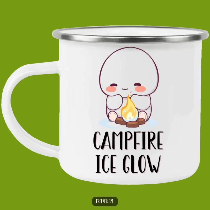 Funny Ice Fire Camping Mug: Durable Rosy Character, Great Humorous Gift