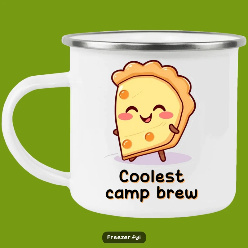 Funny Pie Slice Camping Mug: Warm Smiles for Cold Adventures Gift