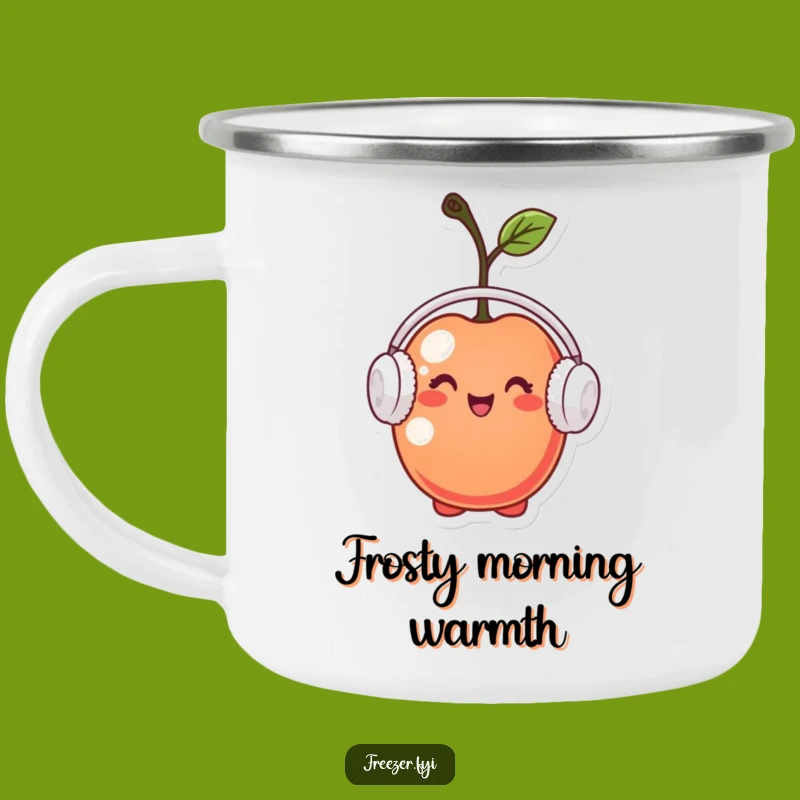 Funny Cherry Earmuff Camping Mug: Sip Warmth on Adventures