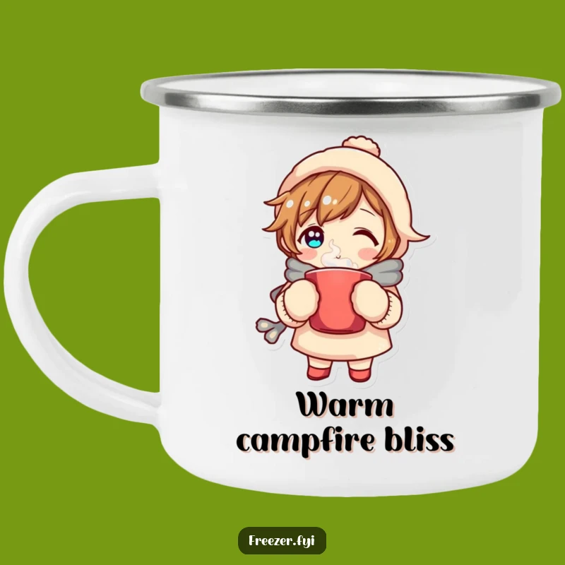 Funny Cozy Character Camping Mug - Warm Adventures with Hilarious Comfort