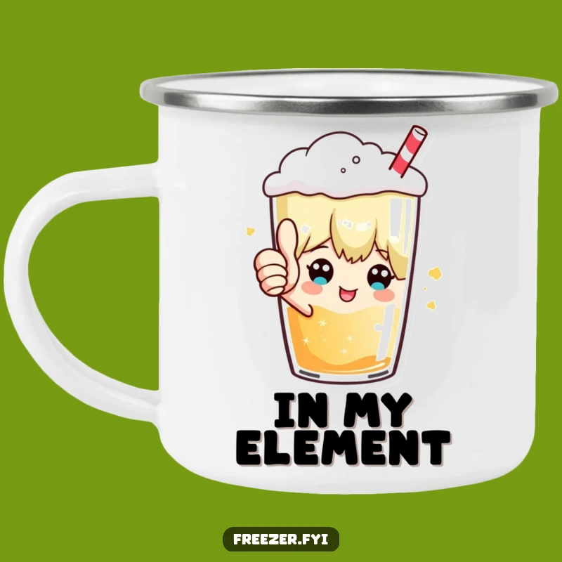 Funny Thumbs Up Frosty Beverage Camping Mug: Enjoy Drinks with Approval