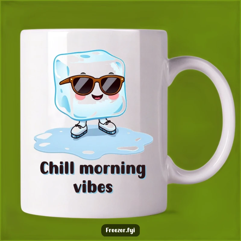 Funny Cheerful Ice Cube Mug: Cool Summer Fun & Gift