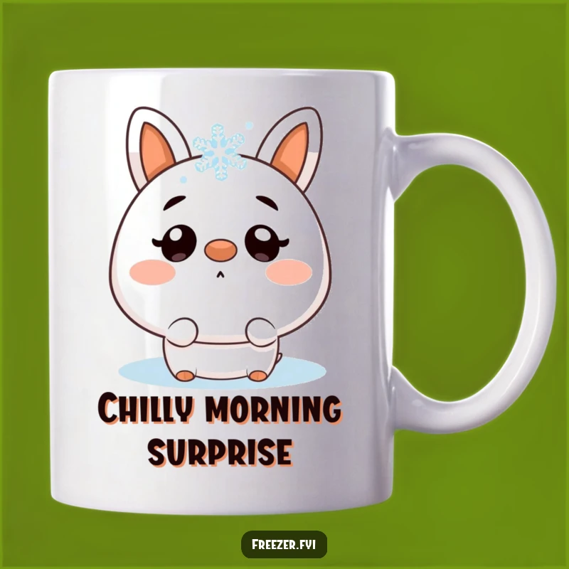 Funny Snowflake Surprise Mug: Hilarious Character Jest for Chilly Moments!