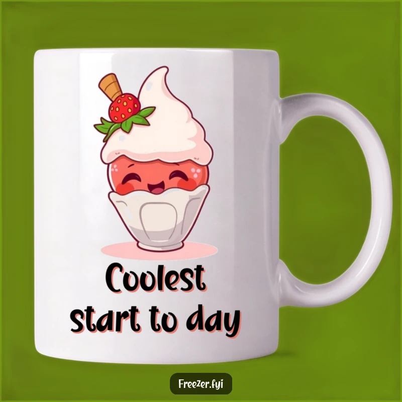 Funny Strawberry Escaping Ice Cream Mug: A Hilarious Treat for You