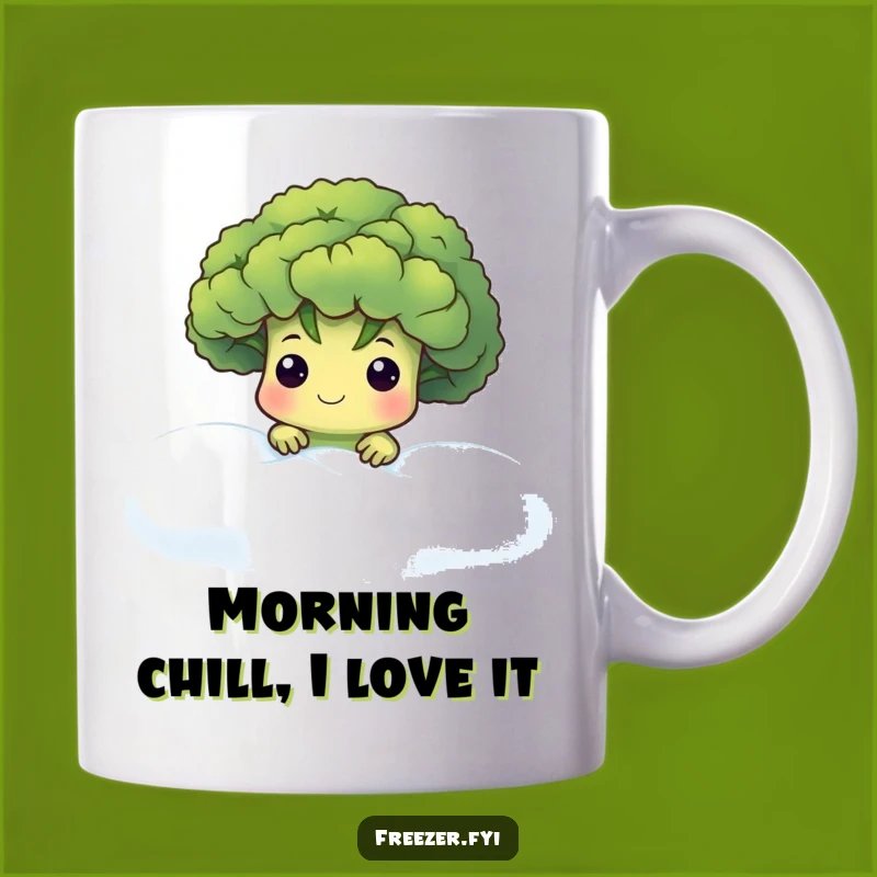 Funny Broccoli Fog Mug: A Chilly Surprise for Veggie Lovers