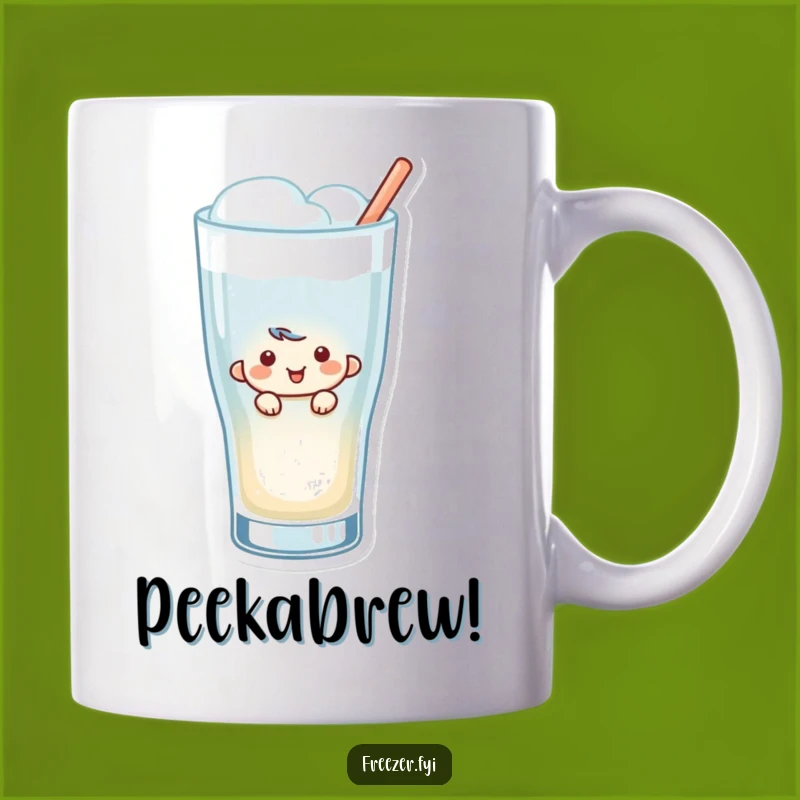 Funny Peeking Character Mug: Hilarious Surprise Gift for Drink Lovers