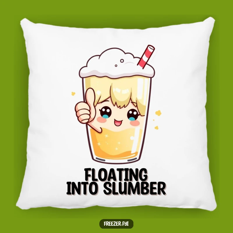 Funny Thumbs Up Frosty Beverage Pillow: Relax with Hilarious Approval