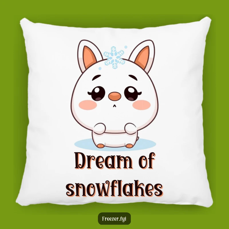 Funny Snowflake Surprise Pillow: Cozy Up with Winter's Sweet Jest!