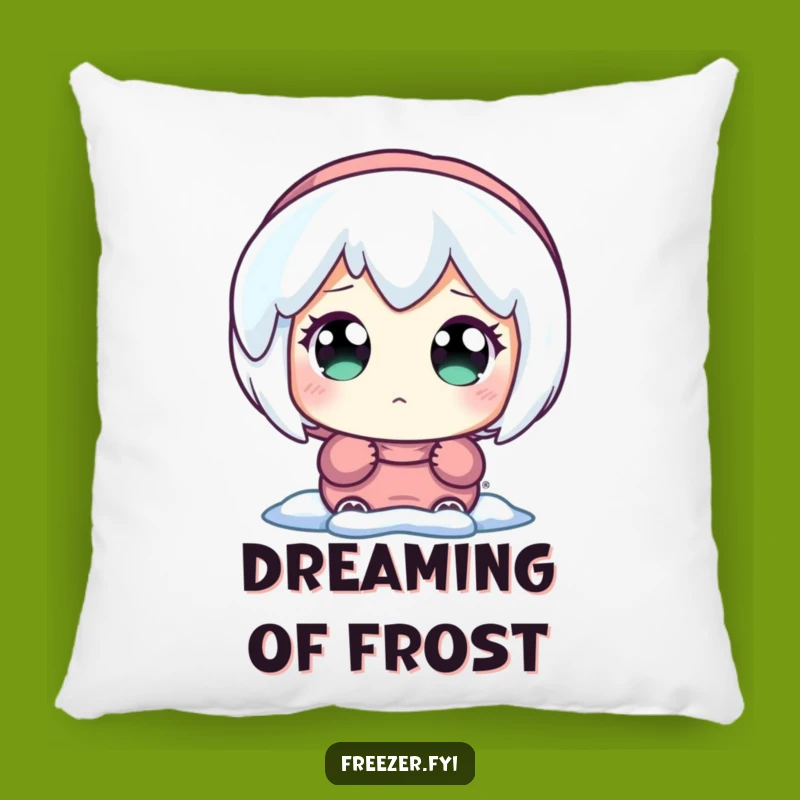 Funny Wide-Eyed Icicle Pillow - Cozy Winter Wonder Decor