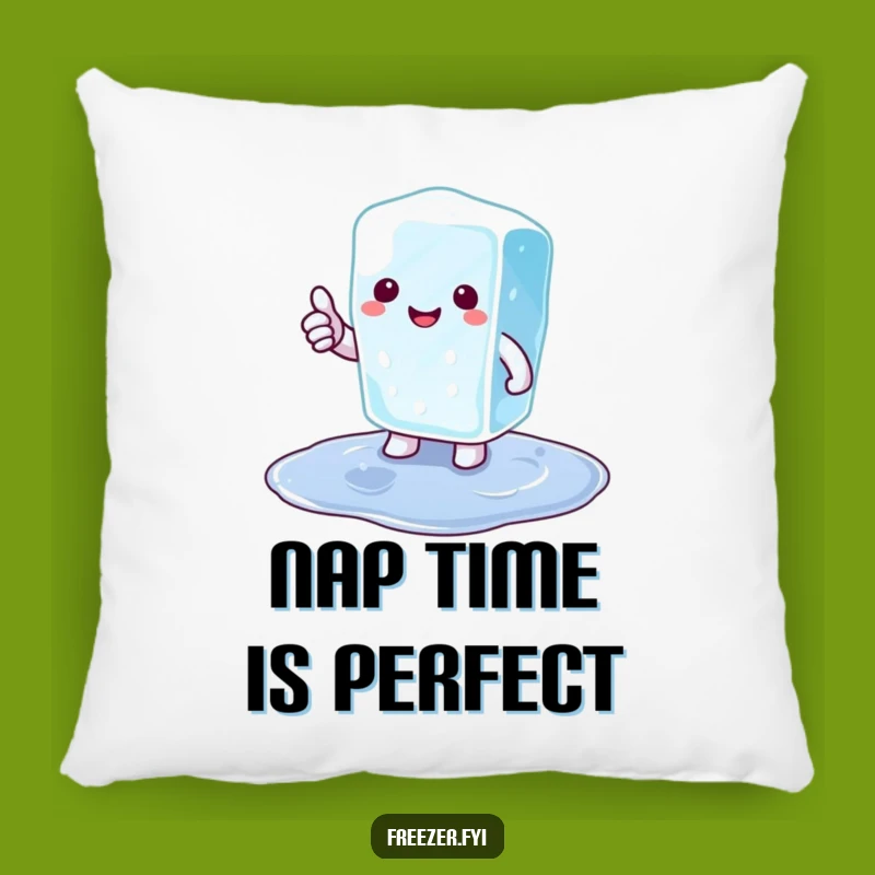 Funny Ice Cube Thumbs Up Pillow: Cozy Comfort with a Cool Vibe