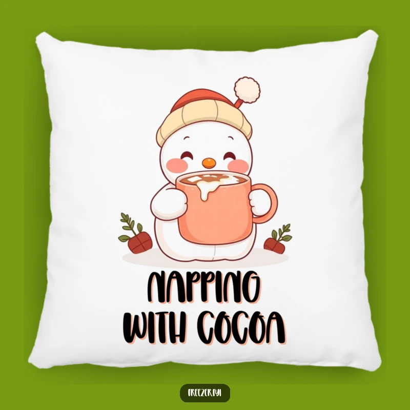 Funny Snowman Pillow - Cozy Winter Companion