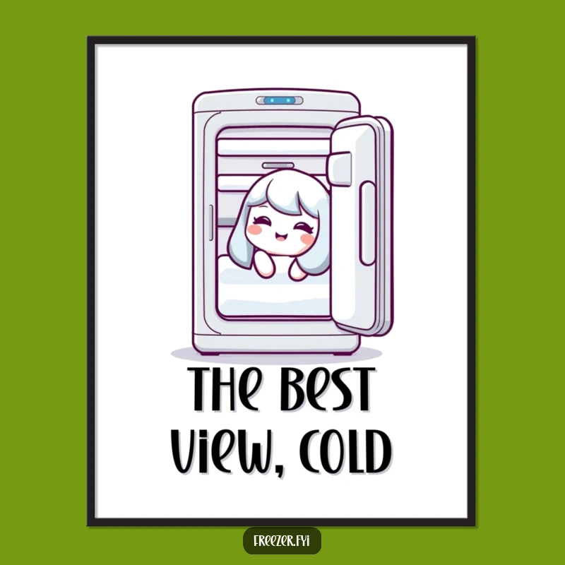 Funny Freezer Giggles Digital Art: Instant Humor for Your Walls!