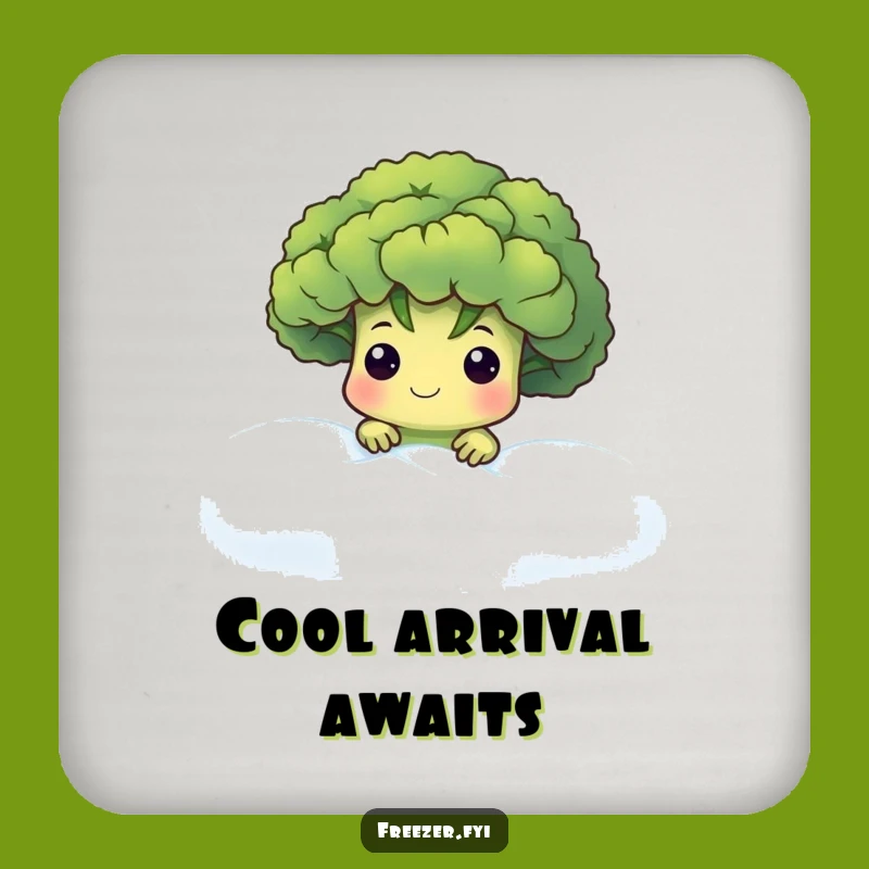 Funny Broccoli Fog Coaster: Protect Surfaces with Cool Mystery