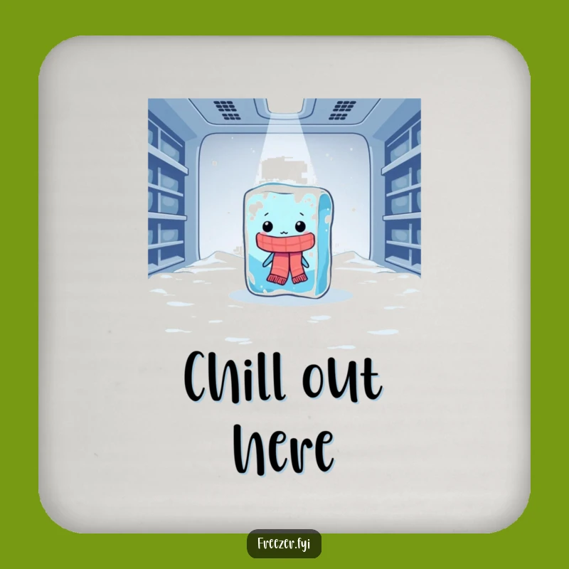 Funny Ice Cube Coaster: Protect Surfaces with Cold Humor