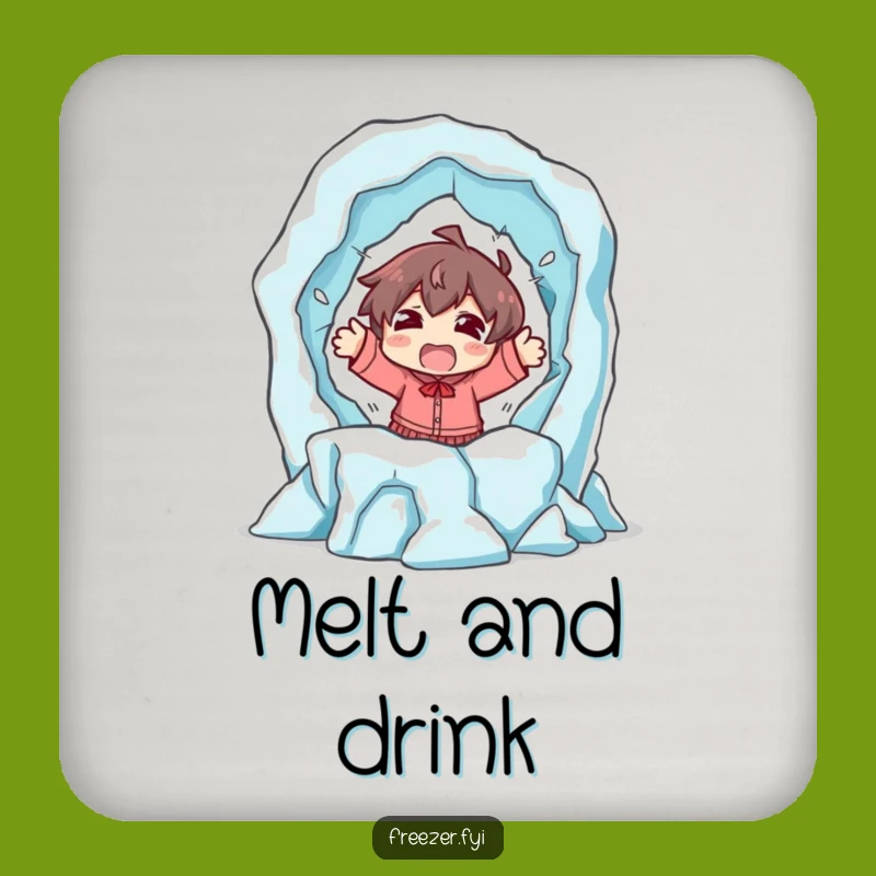 Funny Melting Sculpture Escape Coaster - Protect Surfaces with Hilarious Drama