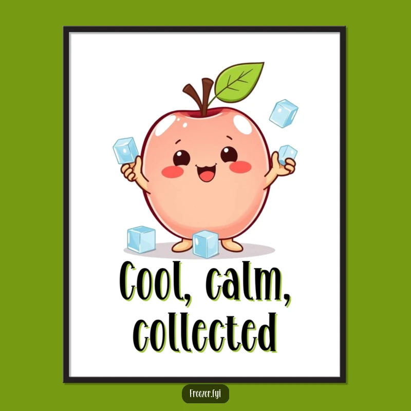 Funny Apple Juggling Poster: Add Cool Tricks to Your Walls