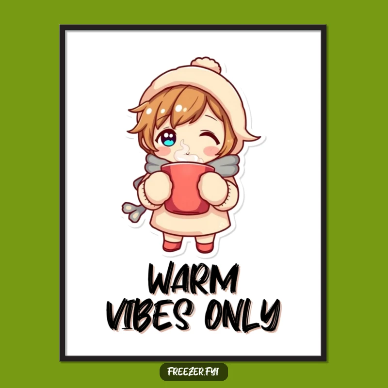 Funny Cozy Character Poster - Hilarious Art for Cozy Spaces