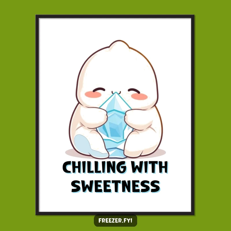 Funny Dumpling Hug Poster: Decorate with Cozy, Hilarious Art