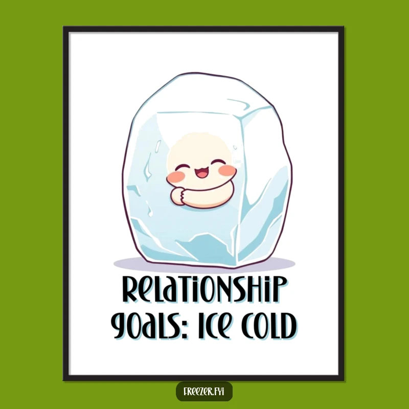 Funny Ice Hug Poster: Bring Chill Vibes to Your Walls!