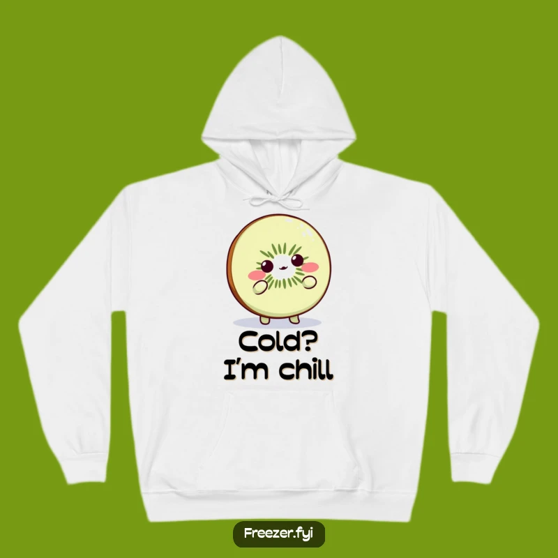 Funny Kiwi Slice Shrug Hoodie: Warm & Cozy Humor for Cold Weather Fun