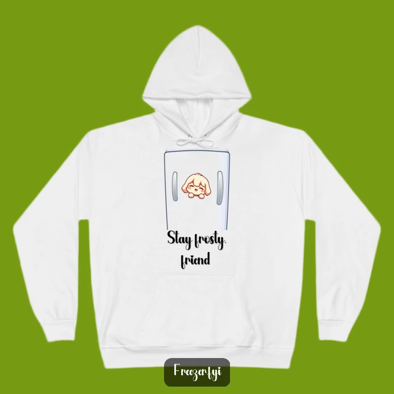 Funny Freezer Wink Hoodie: Cozy Cheeky Character Gift for Cold Fun