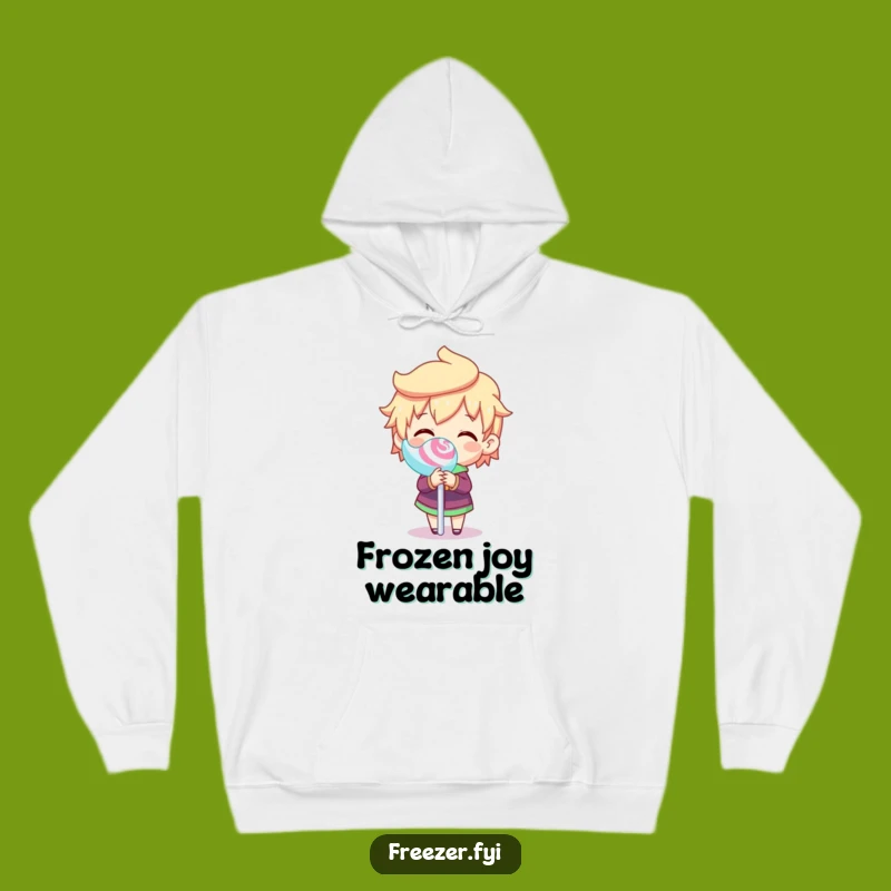 Funny Frozen Lollipop Spin Hoodie: Cozy Up with a Hilarious Sweet Character