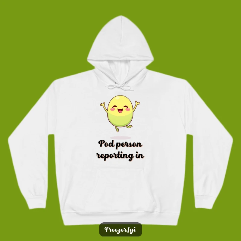 Funny Pea Pod Hoodie: Cozy & Cheerful Character Sweatshirt Gift