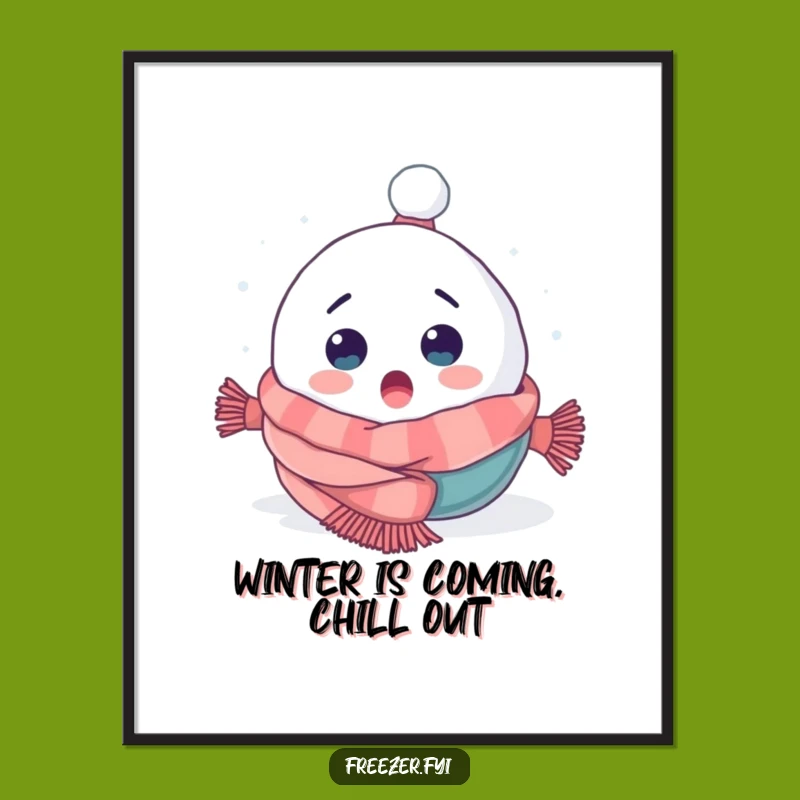 Free Printable Snowball Wall Art: Funny Tumble Decor for Winter Whimsy