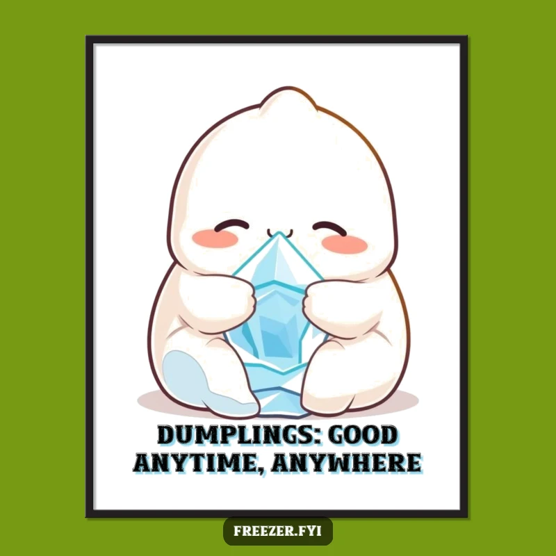 Funny Free Printable Wall Art: Cuddly Dumpling - Cozy Downloadable Decor!