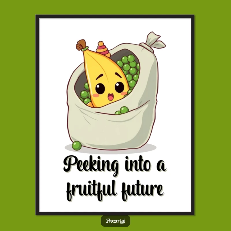 Free Printable Wall Art: Surprised Banana Funny Downloadable Decor