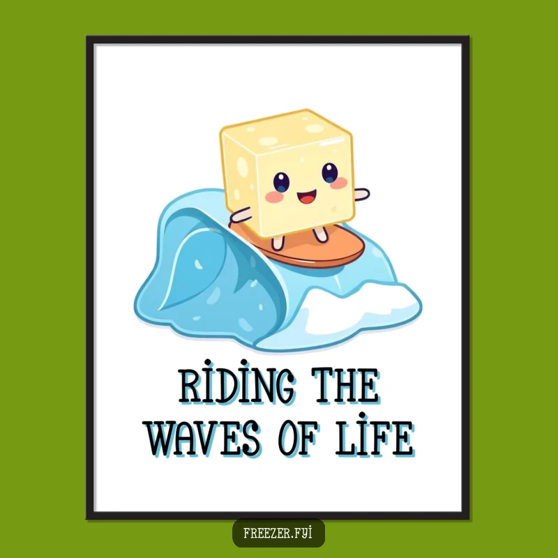 Free Printable Wall Art: Jelly Surfer Funny Downloadable Decor