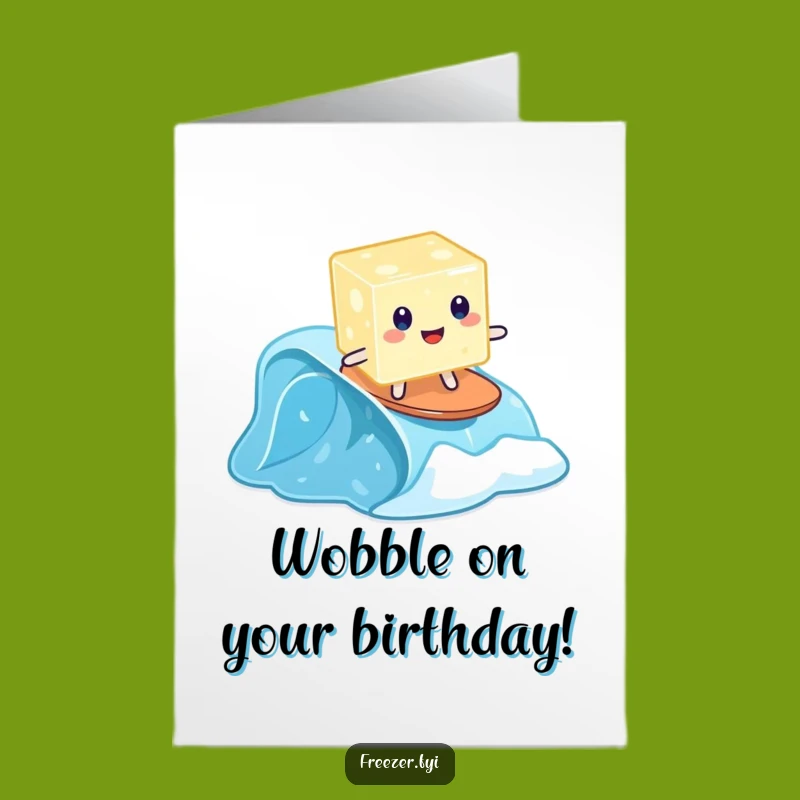 Free Printable Funny Birthday Card: Jelly Surfer Hilarious Downloadable Greeting