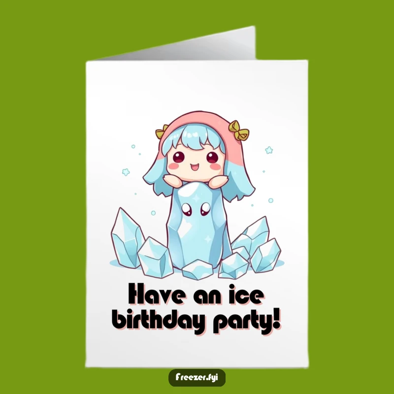 Free Printable Birthday Card: Happy Floating Character - Cool Downloadable Gift