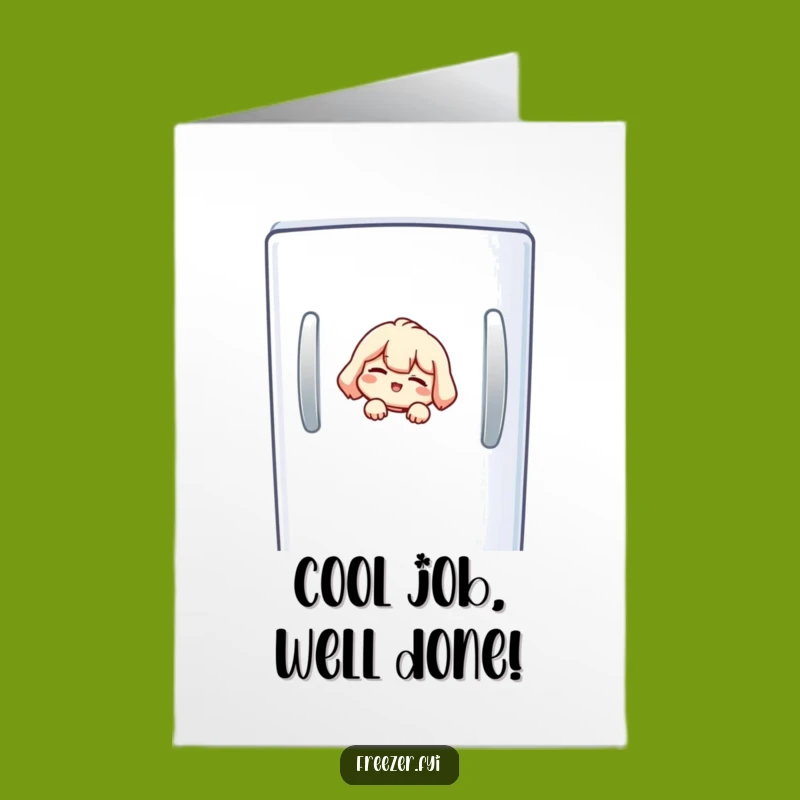 Free Printable Congrats Card: Freezer Wink Success Downloadable, DIY Gift