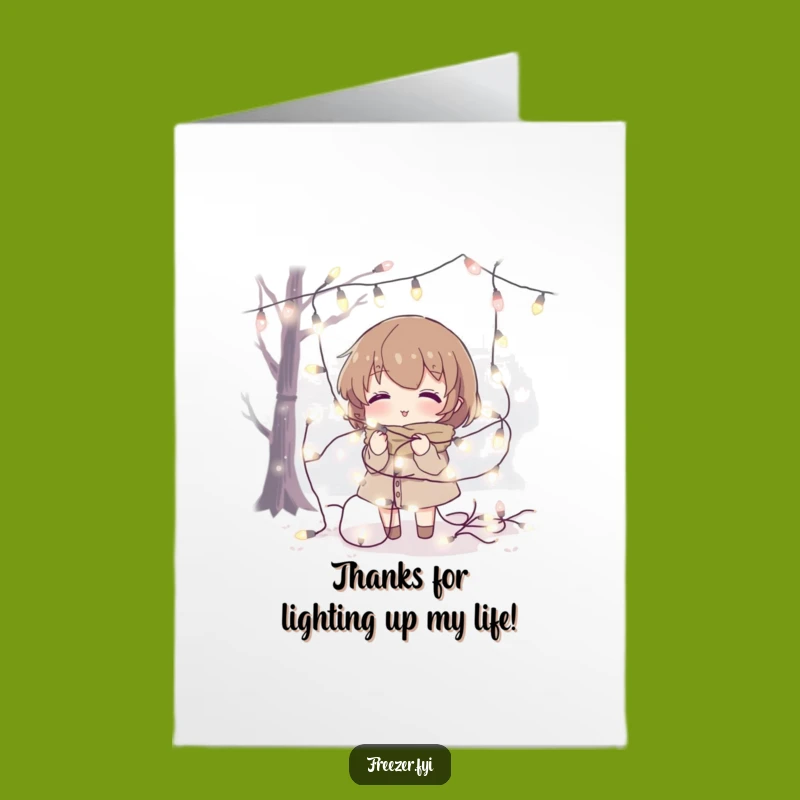 Bright Free Printable Thank You Card: Tangled Lights Character - Print at Home Charm