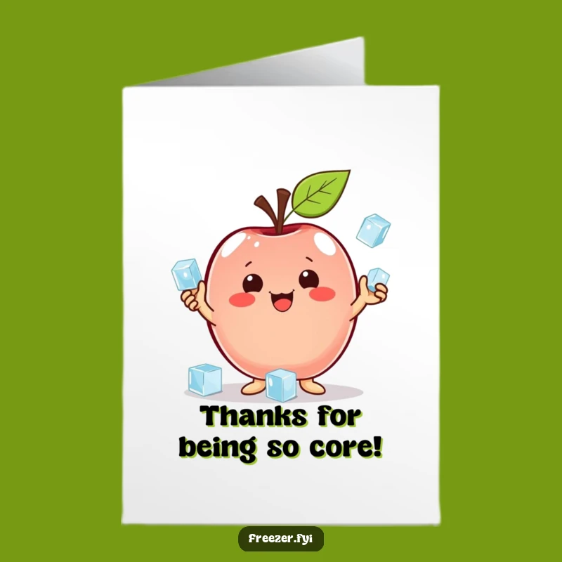 Free Printable Thank You Apple Card - Thanks A-Peeling!