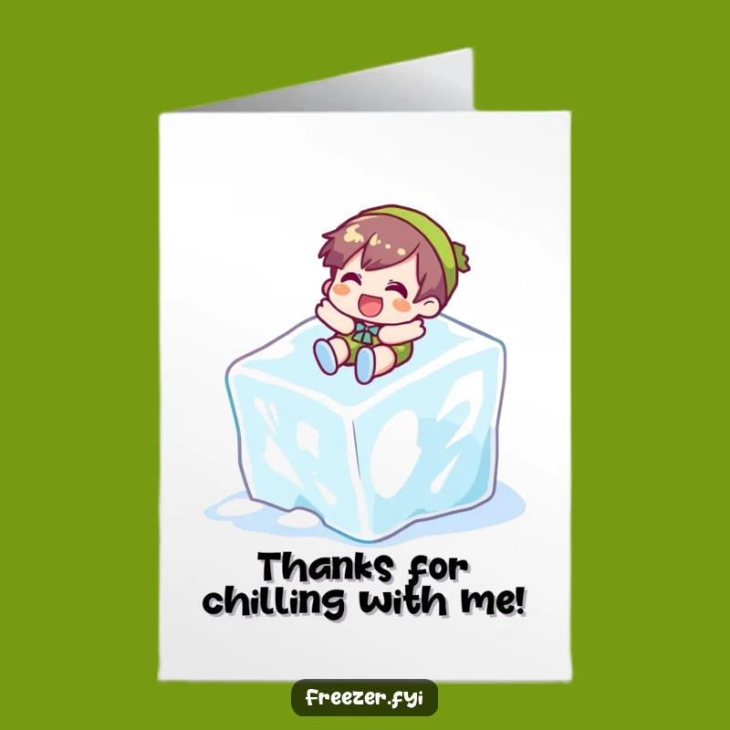 Free Printable Funny Ice Cube Thank You Card: Cool Thanks!