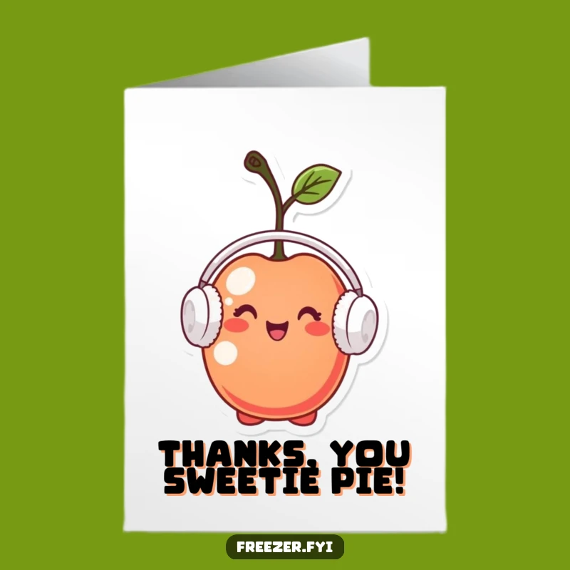 Free Printable Thank You Card: Cherry Earmuffs - Cool Downloadable!
