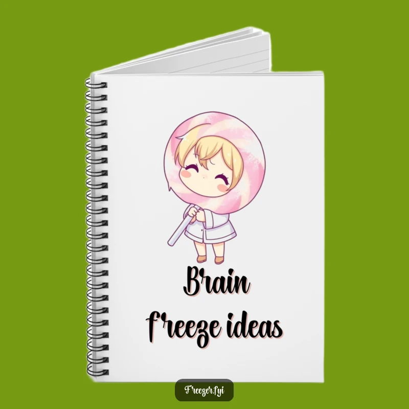 Funny Frosty Lollipop Character Notebook - Jot Down Ideas with Hilarious Sweetness