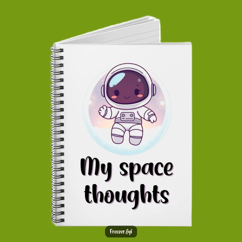 Funny Astronaut Orb Notebook - Record Cosmic Discoveries