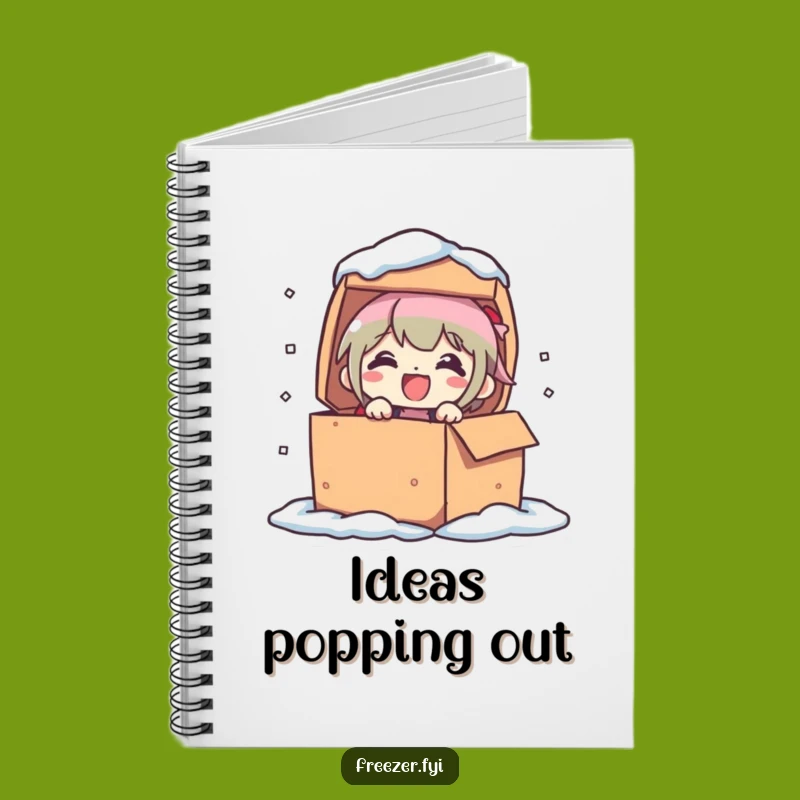 Funny Frozen Box Notebook: Jot Down Ideas with Delighted Surprise Humor