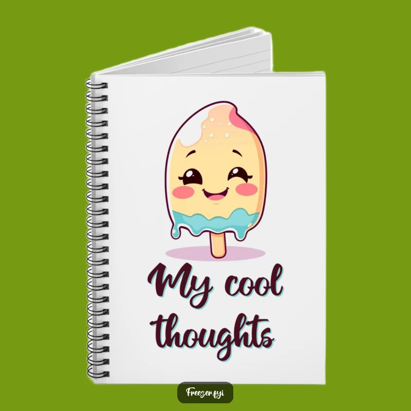 Funny Melting Popsicle Notebook: Smiling Glee Character Journal