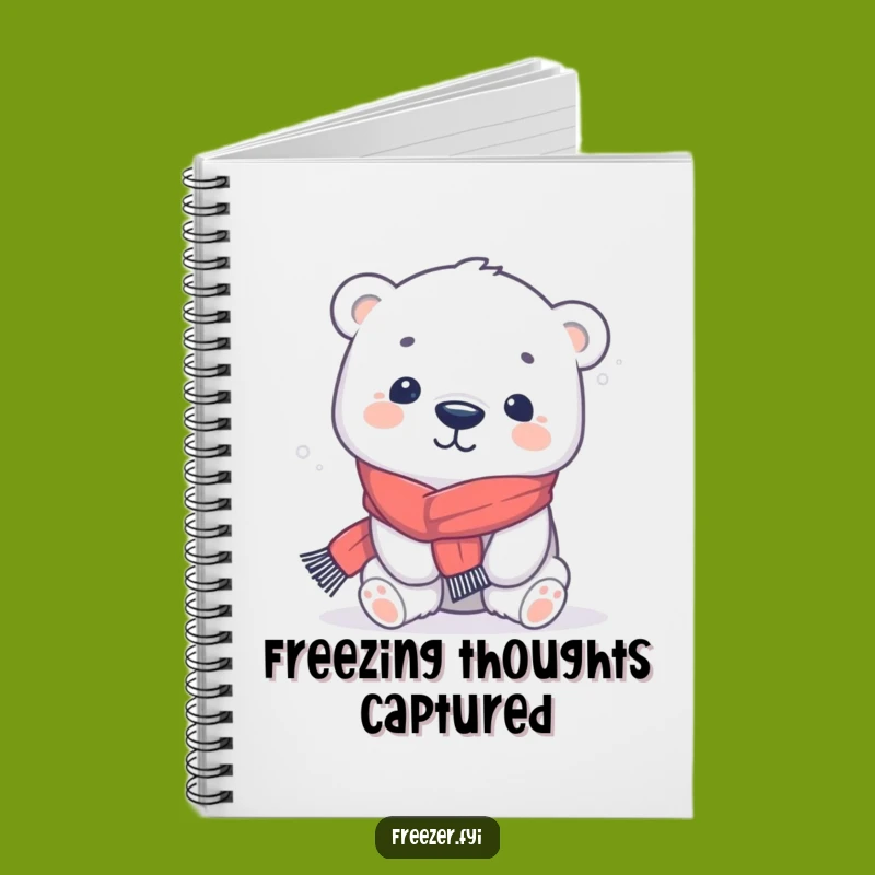 Funny Polar Bear Scarf Notebook: Jot Down Cozy Winter Ideas