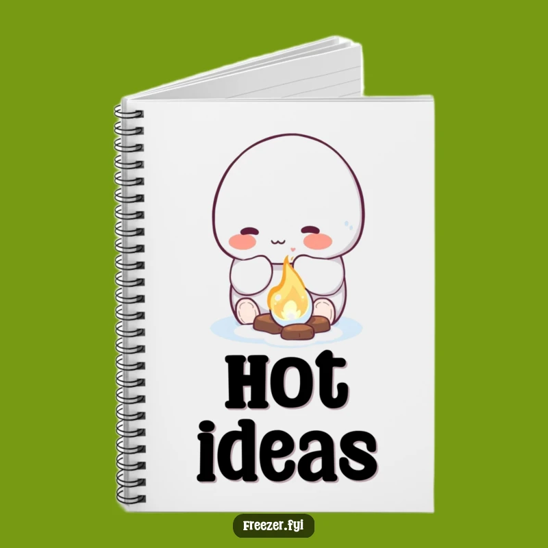 Funny Ice Fire Notebook: Rosy Character Journal, Cozy Humorous Gift