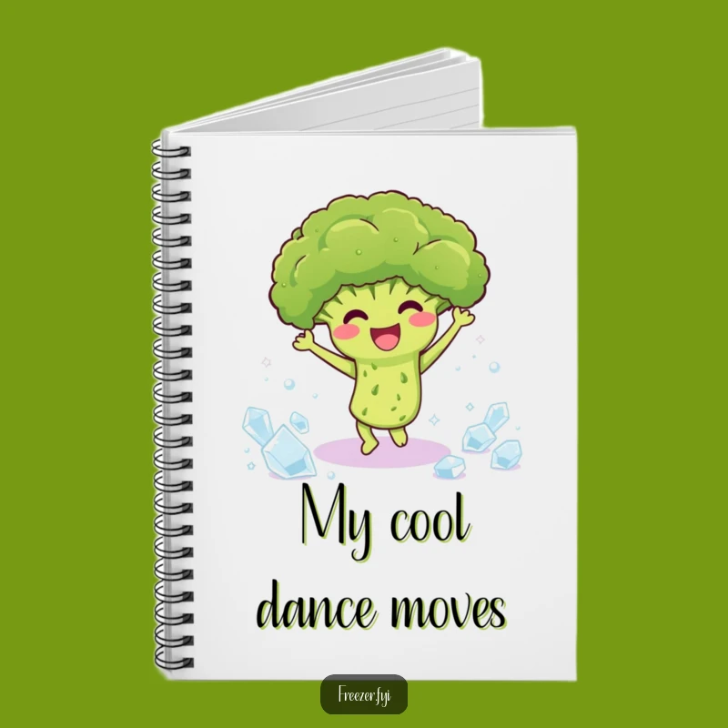 Funny Broccoli Dance Notebook: Jot Down Ideas with Veggie Moves